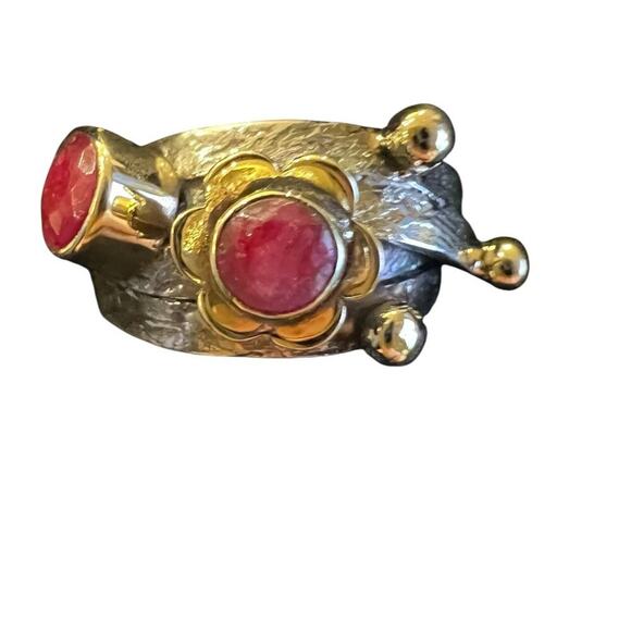 Sterling Silver Indian Ruby Ring - 6 - NWOT - Picture 4 of 11